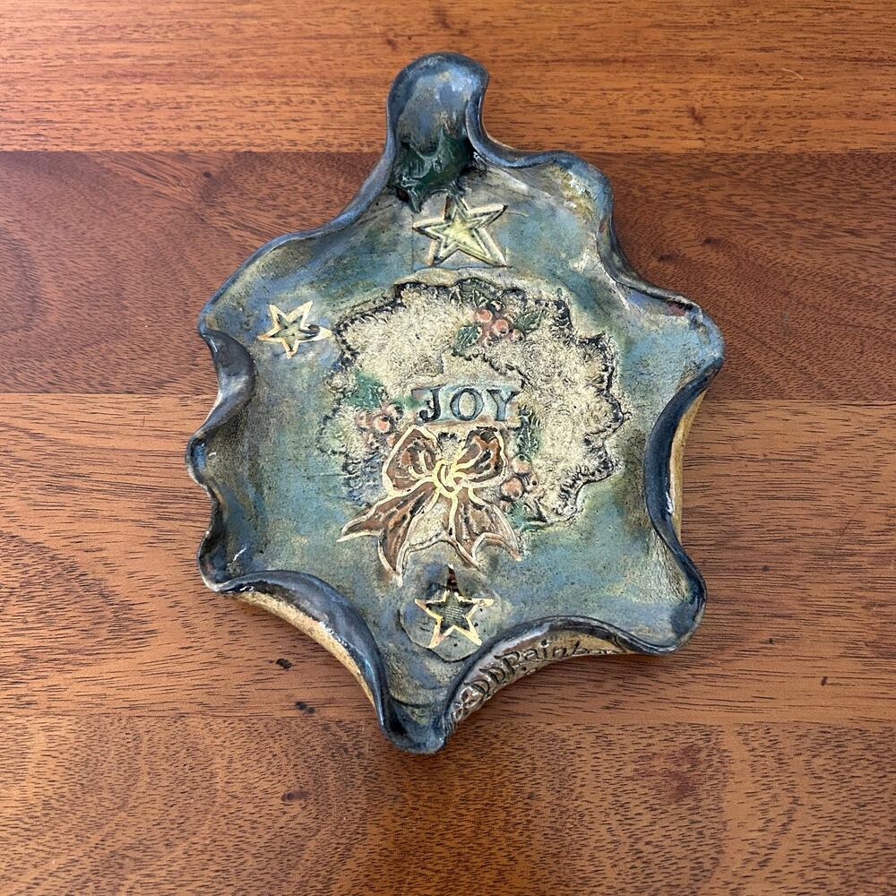 Studio Pottery, Trinket Dish, Spoon Rest or Wall Hanging
